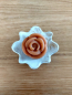 Preview: Seifenschale Keramik klein mit Rosenseife