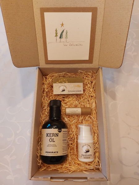 Geschenkebox Strohstern